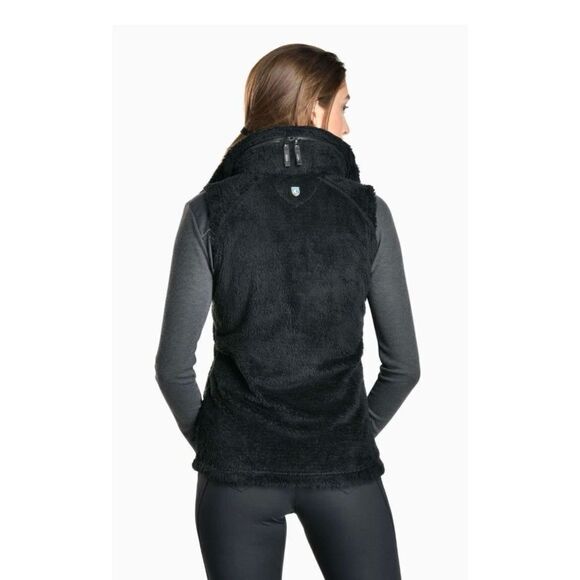 KÜHL Flight Vest, Black Fleece With Stowaway Hood Sz M - Picture 2 of 5